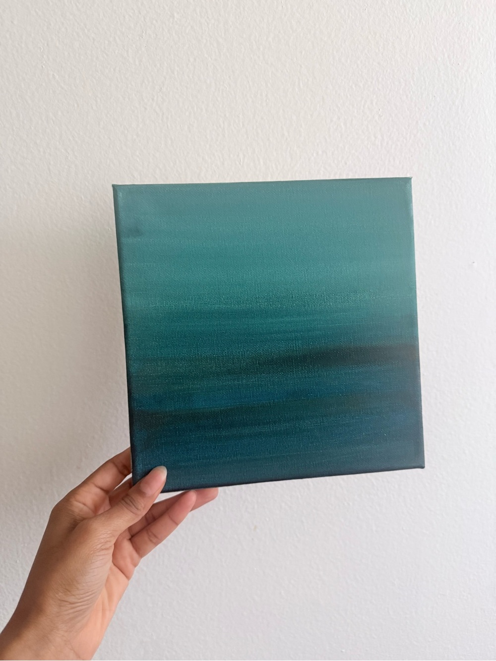 Teal Gradient Canvas Wall Art